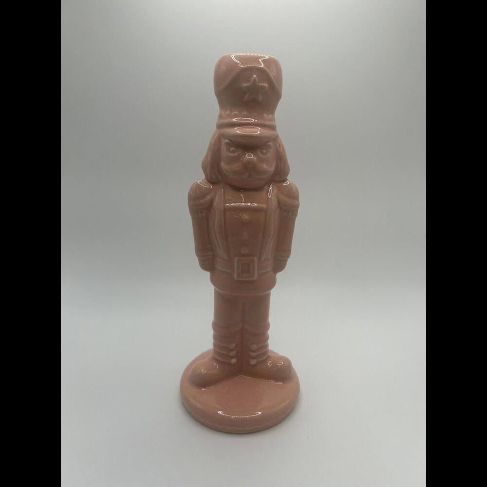 Ceramic Pink Nut Cracker Figurine
